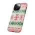 Icelandic Watercolor inspired by Christmas Sweaters - Impact Resistant Phone Case